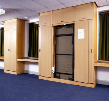 Soho Fire Station -  'Wiskaway'® 1000 Wallbed half away