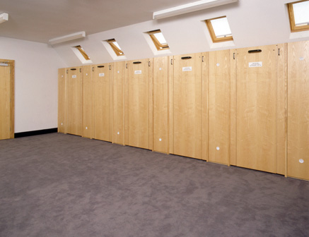 Woodford Green Fire Station - Bank of 'Wiskaway'® 7500 Wallbeds  - folded away